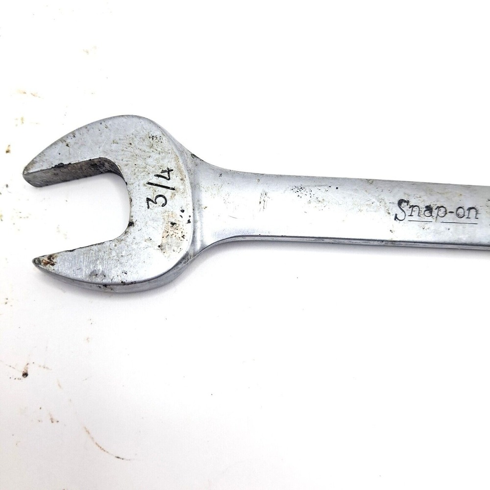 Snap On Wrench 3/4 SAE Vintage USA Combination‎ Open Box End Mechanic Tool - Picture 3 of 7